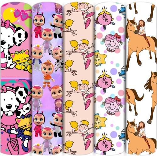 Baby Movies Animal Polyester Cotton/4 way Stretch Fabric Patchwork Sewing Kid Home Textile Cloth Quilting Dress Curtains,c16844