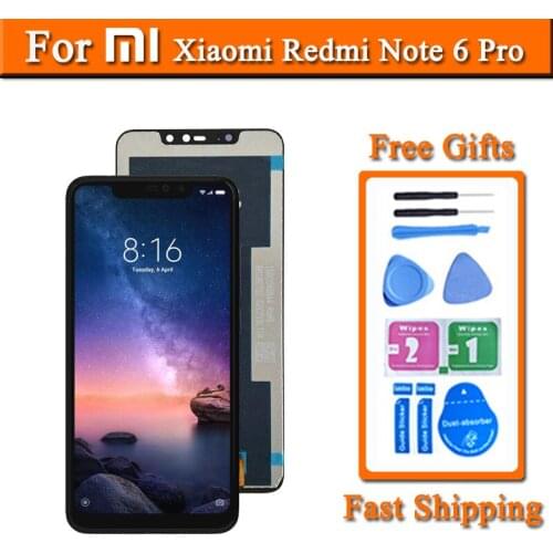 6.26 inches Display For Xiaomi Redmi Note 6 Pro LCD Touch Screen Digitizer Panel Assembly Replacement Phone Part Repairment