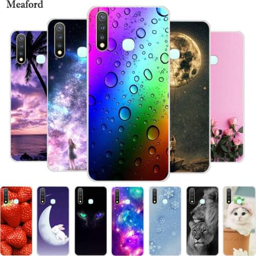 For Vivo Y19 Case 6.53" Fashion Silicon Soft TPU Cover For Vivo 1915 Y19 Case Bumper for VivoY19 Y 19 Protective Shell Coque