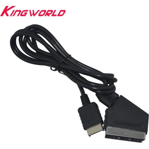 100pcs High quality Scart Cable AV Audio Video Cord Replacement Connection Cable for playstaion 2 3 for PS2 for PS3 Slim