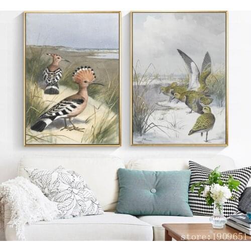 Classical watercolor migratory birds eagle canvas printings oil painting printed on cotton home wall art decoration picture