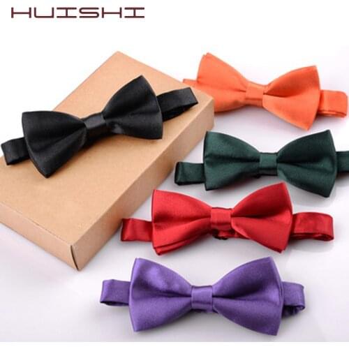 HUISHI Classic Kid Children Bow Tie Boys Grils Baby Children Bowtie Fashion Solid Color Mint Green Red Black Toddle Pets Cravate