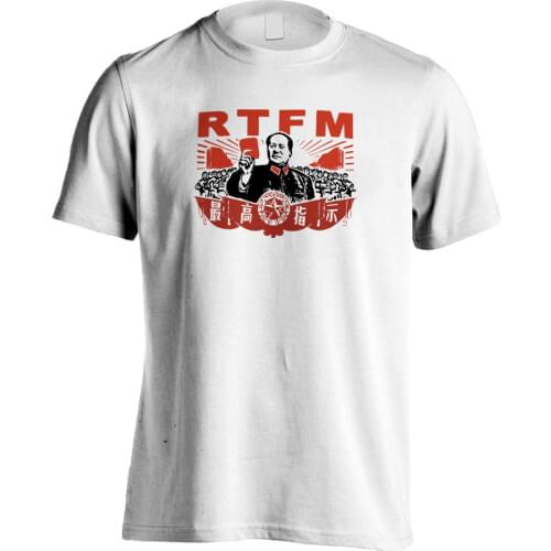2019 Hot Sale The IT Crowd - RTFM Chairman Mao Roy T-shirt Tee shirt