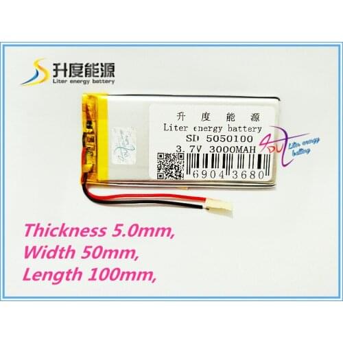 Best battery brand 1PCS tablet battery 3000MAH 0550100 5050100 tablet battery