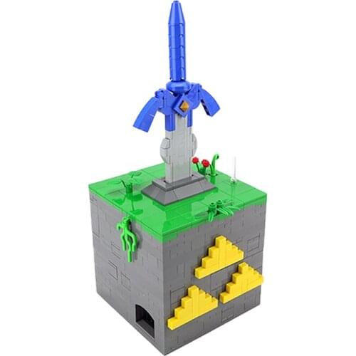 Intelligence Decryption Case MOC-28686 The Master Sword Box Puzzle Box Building Blocks Kit Bricks DIY Assemble Toys ForKid Gift