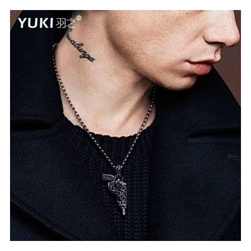 Outdoor Silver Jewelry RNEW evolver Holster Silver Pendant Men and Women Personality Silver Necklace Clavicle Chain Boy Gift