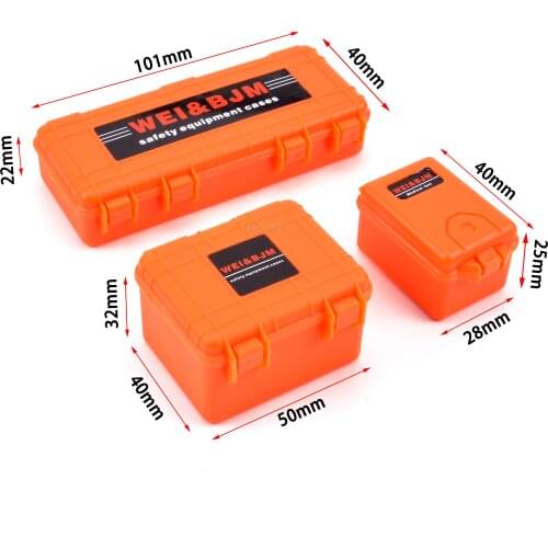 3PCS/LOT Plastic RC Car Storage Box Decoration Tool for Traxxas TRX4 Axial SCX10 90046 D90 1/10 1:10 RC Crawler Accessories
