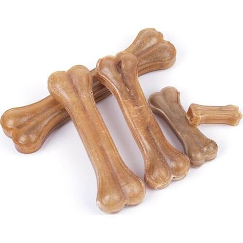 Durable Real Cowhide Bone Dogs' Chew Toy Bite Resistance Toothbrush For Dog SCIE999