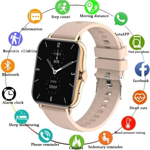 LIGE 2021 Fashion Smart Watch Women Men Smart Bracelet Pedometer Heart Rate ECG Monitor Music Control Fitness Tracker Smartwatch