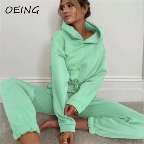Tracksuit 2 Piece Sets for Women Sweat Tops and Pants Fashion Lounge Wear Sets Autumn Jogging Suits