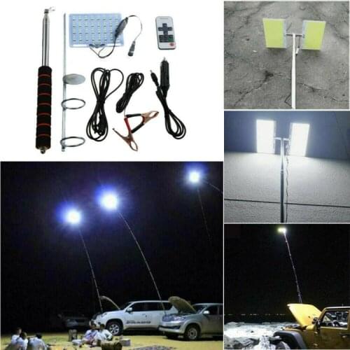 1Pcs 48W Telescopic COB Rod LED Spotlight Fishing Outdoor Camping Lantern Lamp For Hiking BBQ Outdoor Camping Dropshipping