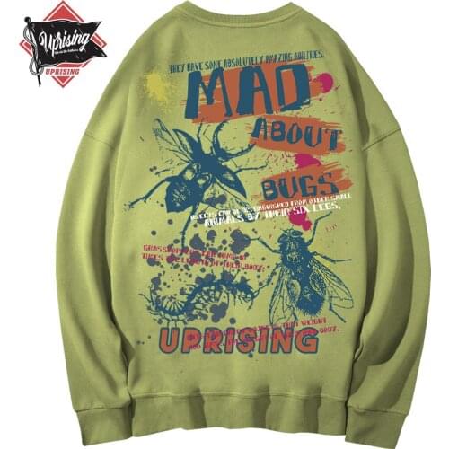 UPRISING Hoodies, Sweatshirts Personalized fashion men hip-hop printing insect clothes original Harajuku casual neutral Hoodies