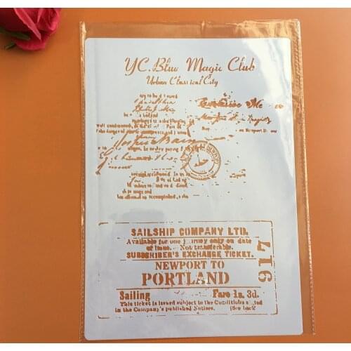 A4 DIY Stencils Wall Painting Scrapbook Coloring Embossing Album Decorative Paper Card Template,wall card making templates