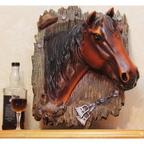 Vintage Crative Wall Decoration Hangings Horse Shape Mounted Hook Rack Coat Hat Bag Gate Living Room Luxury Home Decor Christmas