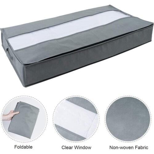 Large Capacity Quilt Clothes Storage Bag Dust-proof Bedding Pouch with Handgrip for Closet Wardrobe