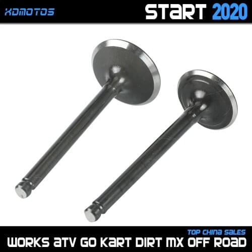 Motorcycle Intake exhaust valves Pair For 52.4mm Bore lifan 125cc Horizontal Engines Dirt Pit Bike Monkey Bike Atv Quad Go kart