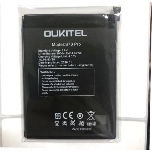 3900mAh High Quality 3900mAh oukitel S70 pro Battery For oukitel C17 pro Mobile Phone