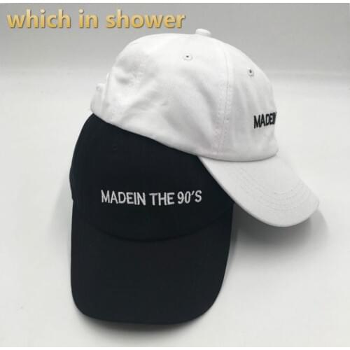 Letter Embroidery MADE IN THE 90S Dad Hat For Women Men Cotton MADEIN THE 90S Baseball Cap Hip Hop Streetwear Male Snapback Bone