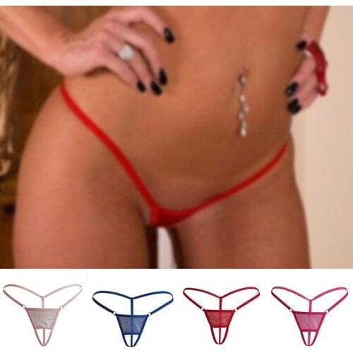 Hot Women Thong Briefs Open Crotch Underwear Mini Coverage T-back Female Panties sy998