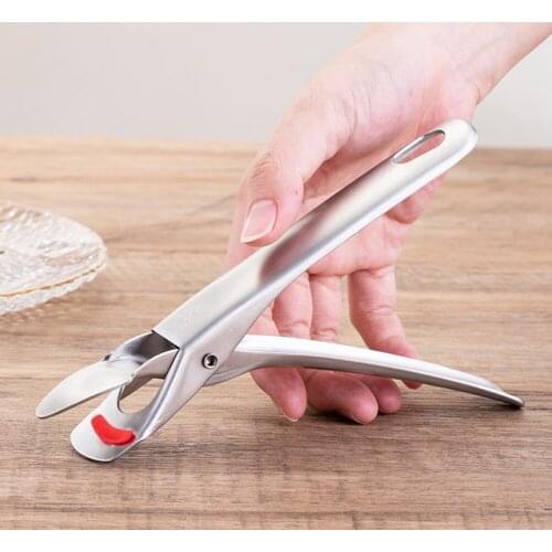 1pcs Stainless Steel Camping Anti-Scald Pot Pan Bowl Gripper Anti-hot Cooking Picnic Kitchen Cookware Handle Holder Clip Clamp