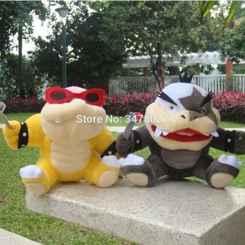 2 Styles Super Bowser Koopalings Morton Jr. And Roy Koopa Plush Toy Baby Son Doll Stuffed Animal With Tag 7"