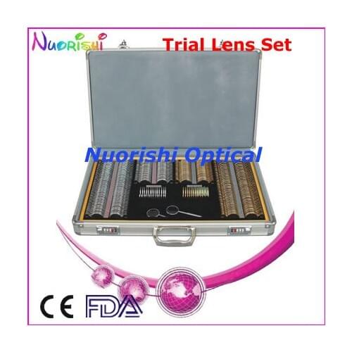 266pcs Gold Silver Color Rims Trial Lens Set Shiny Metal Rim Aluminum Case Packed 266AL-JSGD Lowest Shipping
