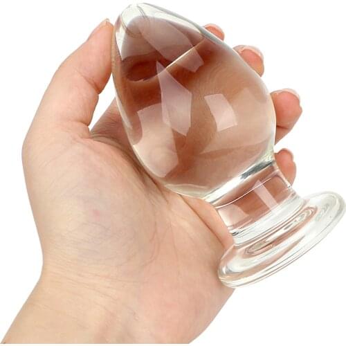 Anal Plug Prostate Massager Glass Dildo Sex Products Butt Stimulation Erotic Sex Toys for Women