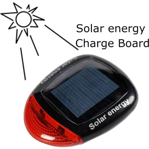 WasaFire Solar Powered Bike Light LED Rear Flashing 3 Modes Tail Lights Bicycle Cycling Lamp Safety Warning Flashing light Gift