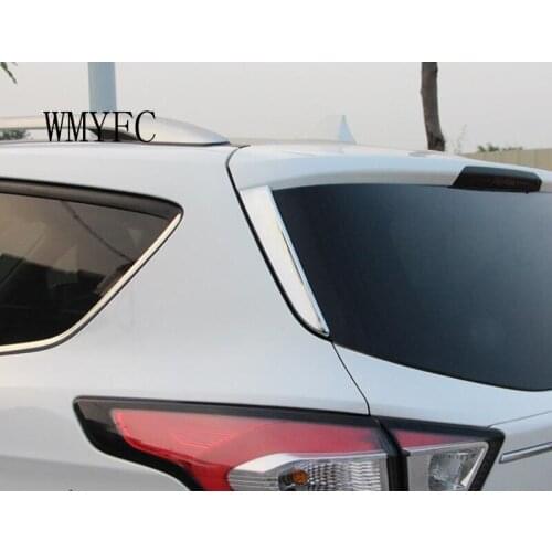 CHROME REAR TRUNK WINDSHIELD SIDE WINDOW SPOILER COVER FOR FORD ESCAPE KUGA 2013 2014 2015 -2018 TRIM PILLAR GARNISH MOLDING