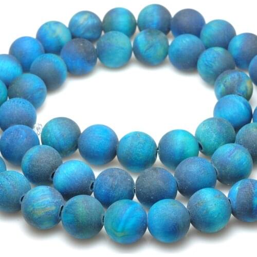 ICNWAY gemstone making jewelry tiger-eye gemstone round dull polish natural loose beads DIY bracelet necklace earring 15inch