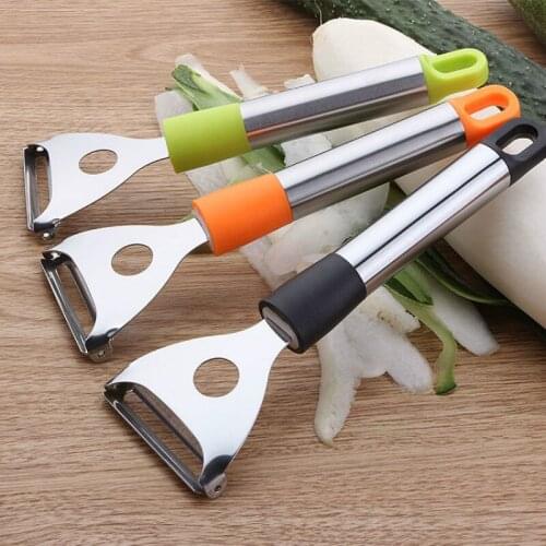 Kitchen cutter Stainless Steel Paring Knife Multi-function Planing Apple Potato Peeler Melon Fruit Planer 6pc/lot