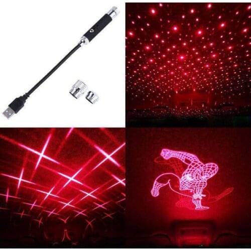 Car Roof Star Night Lights Interior Ceiling Projector Light Adjustable LED Galaxy Atmosphere Lamp Mini Modified Car Starry USB