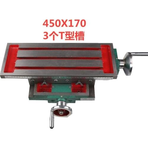 SZ3517 Upgraded Cross Slide Table High-precision Cross Slide Drill Slide Table For Drilling Milling Machine 450*170 (With Ruler)