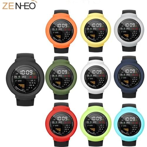 Soft Silicone Protective Case for Xiaomi Huami Amazfit 3 Verge Watch Protector Frame for Amazfit Verge smart watch Accessories
