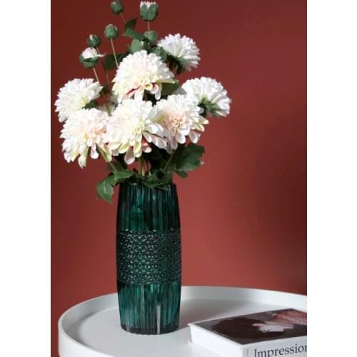 Tabletop Vase for Home Decoration Plastic Europe Nordic Design Vase for Flower Glass Arts Living Room Decoration Flower Vase