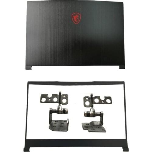 NEW LCD Back Cover /Front Bezel/Hinges/Palmrest/Bottom Case For MSI GF65 Black Top Case