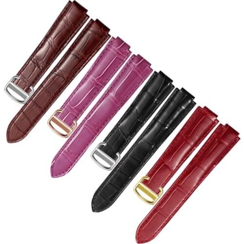 Yopo Crocodile Leather Watchband Replacement Strap For Ballon Ble DE Sereis Genuine Leather Bracelet Folding Buckle