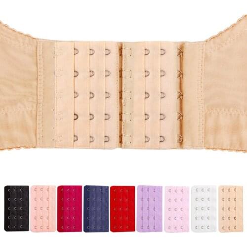 Richkeda Store New 2021 2pcs Hook Bra Extender Elastic Womens Bra Extension Strap Adjustable Belt Buckle Replacement Women