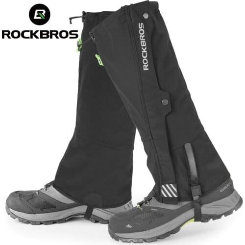 ROCKBROS Outdoor Waterproof Legging Gaiters Hiking Skiing Trekking Desert Leg Cover Boots Shoes Covers Legs Protection Guard