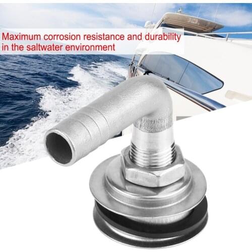 Marine Boat Flush Mount Fuel Gas Tank Vent for 5/8" Hose Durable Parts Boat Fuel Vent 90 Degrees 316 Stainless Steel Universal