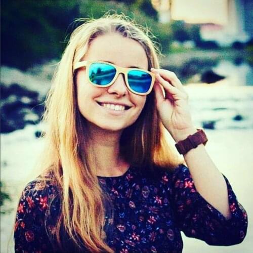 BOBO BIRD New Fashion Retro Color Polarized Bamboo Wood Sunglasses Women Men Mirror Coating Lenses Eyewear with Gift Wooden Box