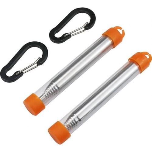 Telescopic Blow Fire Tube Retractable Stainless Steel Fire Blowpipe with Buckles for Camping нож складной Fire-taking tools