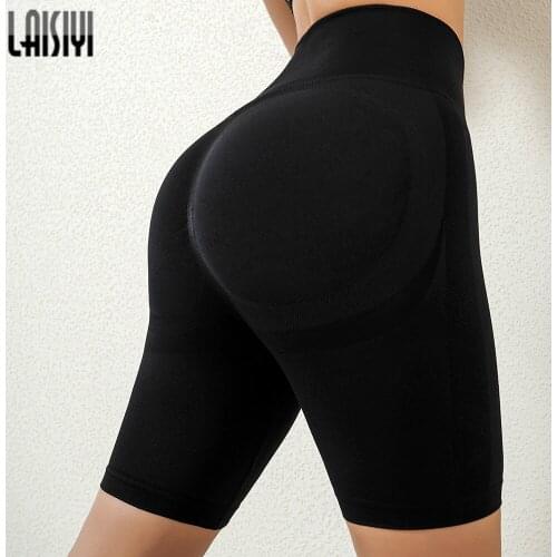 LAISIYI Fitness Leggings Women Push Up Gym Womens Clothing High Waist Short Leggings Sexy Workout Pants Female Ankle Knee Length