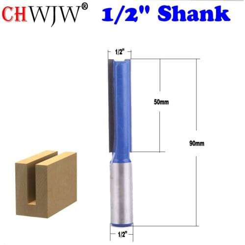 1PC 1/2" Shank Straight Router Bit - 1/2" Dia. X 2" Length - CHWJW 14150