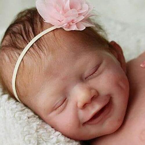 Reborn Doll Kit 11 Inch April Soft Touch Vinyl Handmade Reborn Baby Doll Kit Unpainted Doll Parts Blank Doll Kit