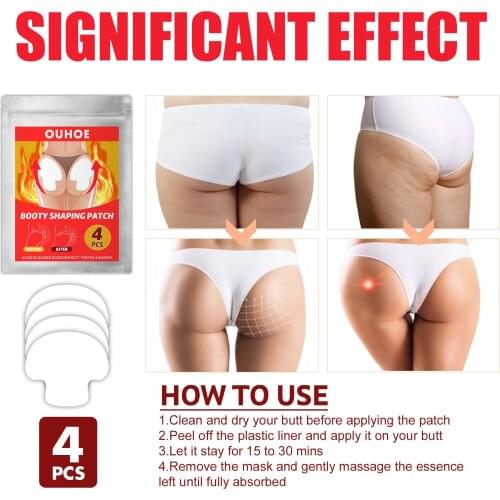 2/4pcs Butt-lift Shaping Patch Moisturizing Gentle Plant Extracts Buttock Lifting Patch Butt Enhancement Sexy Hip Buttock