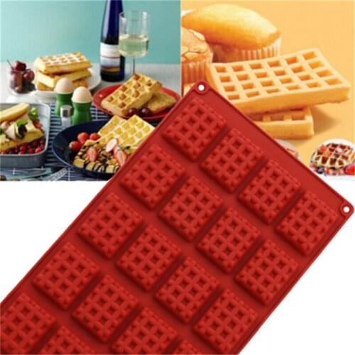 2021 Kitchen Waffle Mold Non-stick Cake Mould Makers Kitchen Silicone Waffle Bakeware