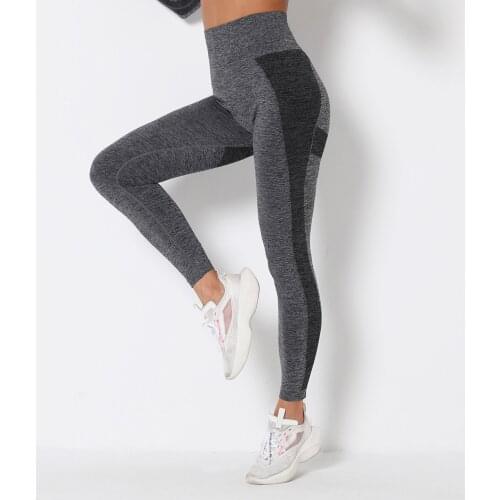 2021 Sports Leggings Women High-Waisted Hip Tight-Fitting Quick-Drying Cropped Stretch Yoga Pants mallas push up mujer E2