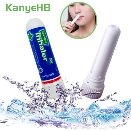 7pcs Nasal Essential Oil Rhinitis Mint Cream Refresh Nose Cold Natural Herbal Ointment 100% Original Thailand Nasal Inhaler A366