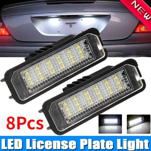 8/4/2/1Pcs LED License Number Plate Lamp LED White Light For VW Golf MK4 MK5 MK6 Passat Lupo 9N